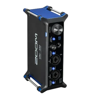 Аудиоконвертер Zoom UAC-232 USB с малошумящими предусилителями за висококачествен запис в студио и на сцена